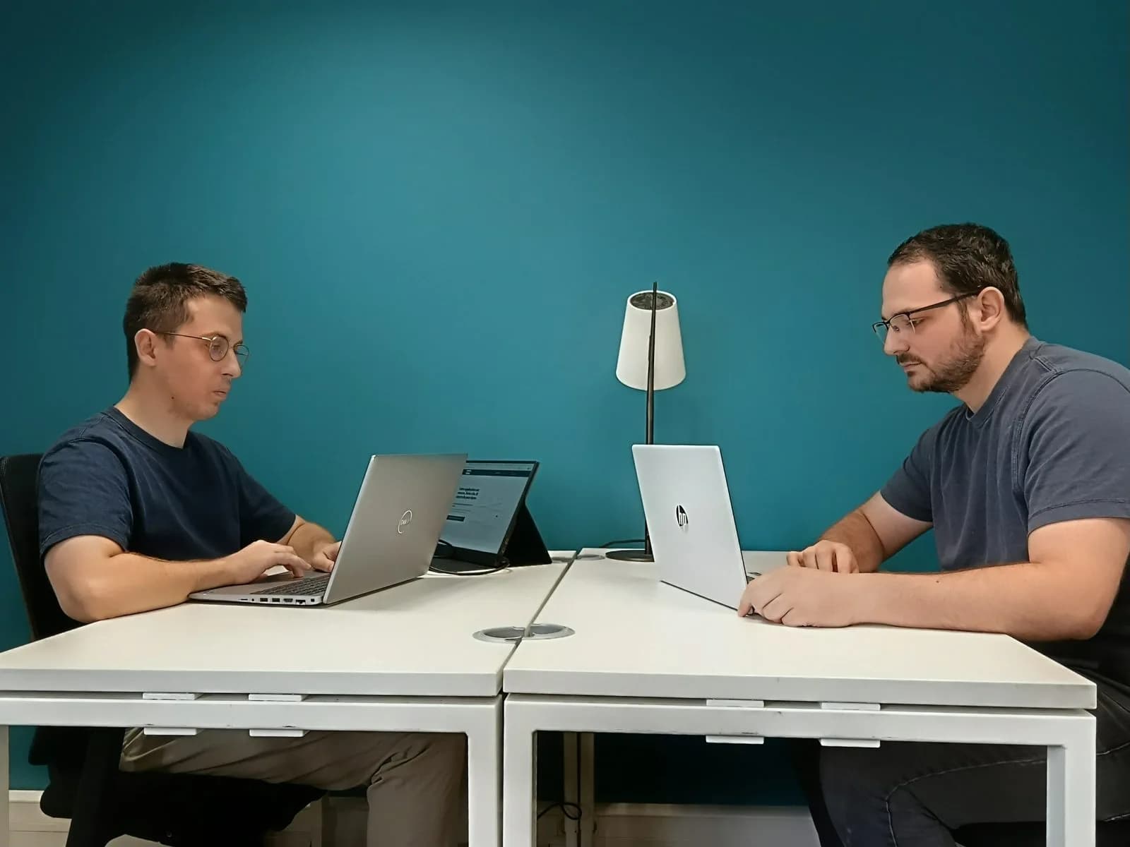 The Agence Turing team at work in the office